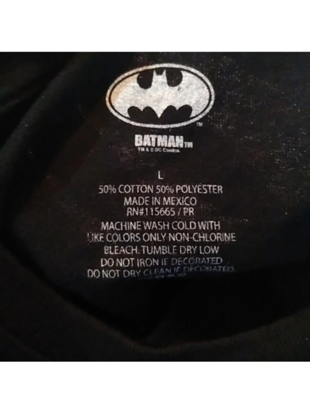 Boy's Batman Classic Logo T-shirt, Black, Medium 8